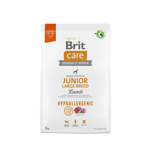 BRIT Care Hypoallergenic Junior Large Breed Lamb - суха