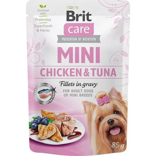 BRIT Care Mini Chicken&Tuna - Мокра храна за кучета - 85 гр