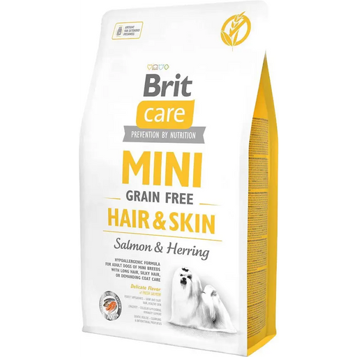 BRIT Care Mini Hair&Skin Salmon&Herring - суха храна