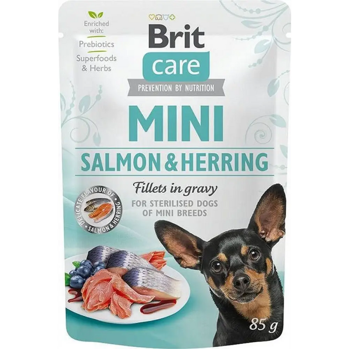 BRIT Care Mini Salmon&Herring Sterilised - Мокра храна