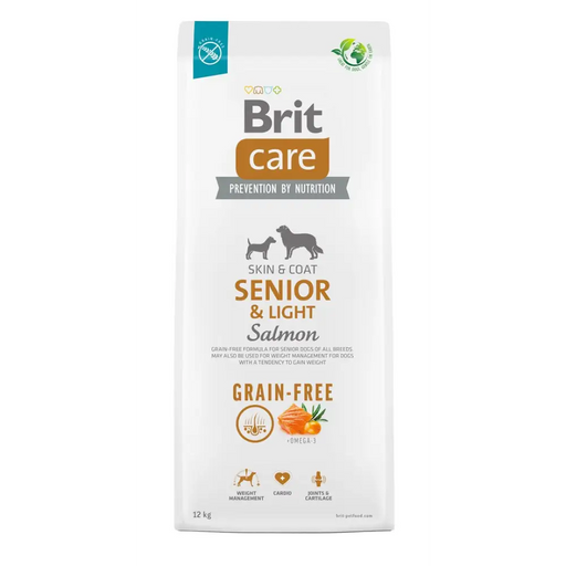 BRIT Care Senior&Light Salmon - суха храна за кучета - 12 кг