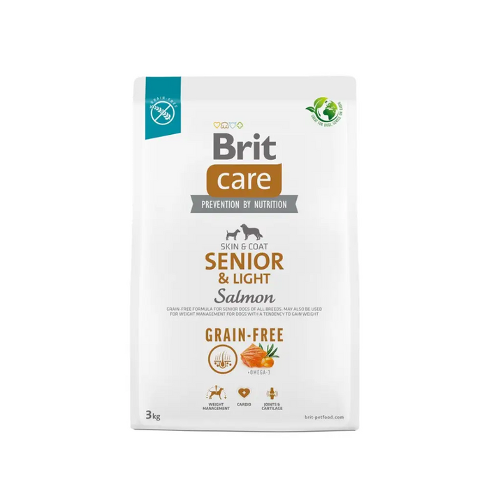 BRIT Care Senior&Light Salmon - суха храна за кучета - 3 кг