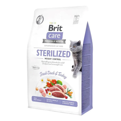 BRIT Care Sterilized Weight Control - суха храна за котки