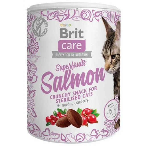 BRIT Care Superfruits Salmon - лакомства за котки - 100гр
