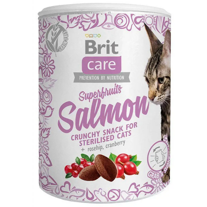 BRIT Care Superfruits Salmon - лакомства за котки - 100гр
