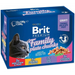 BRIT Cat Pouches Family Plate - мокра храна за котки - 12 х