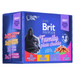 BRIT Cat Pouches Family Plate - мокра храна за котки - 12 х