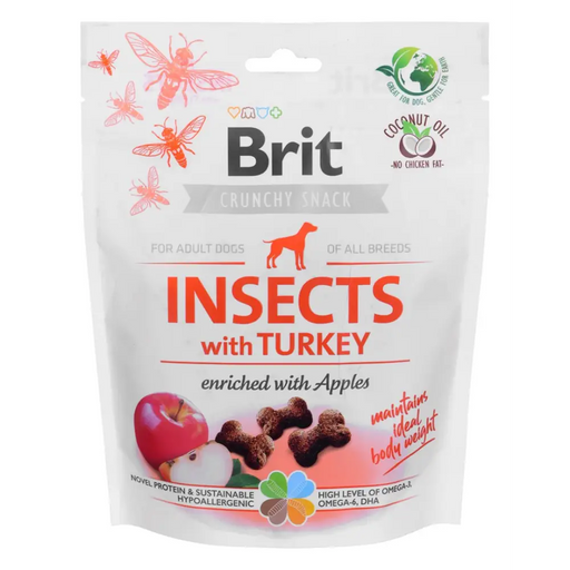 BRIT Crunchy Snack Insects with Turkey - Лакомство