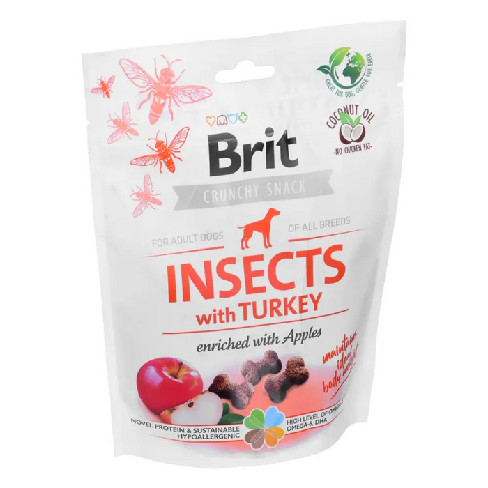 BRIT Crunchy Snack Insects with Turkey - Лакомство