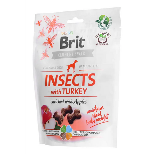 BRIT Crunchy Snack Insects with Turkey - Лакомство