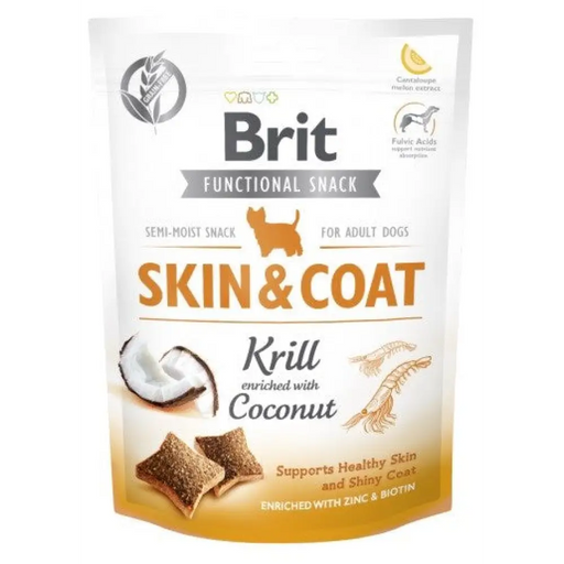BRIT Functional Snack Skin&Coat Krill - Лакомство за кучета