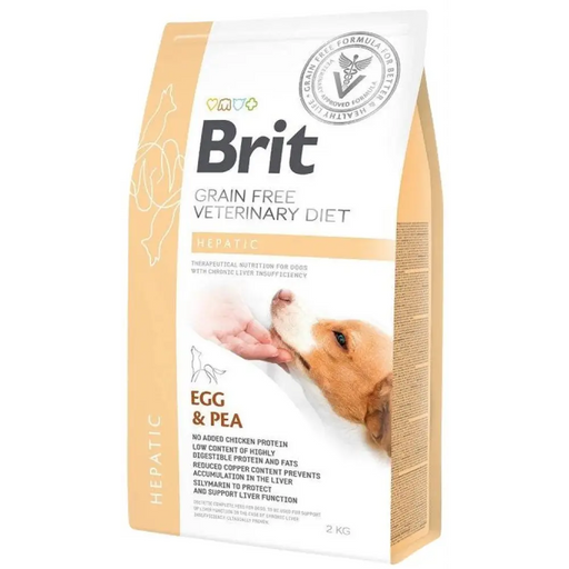 BRIT Grain Free Veterinary Diet Hepatic Egg&Pea - суха