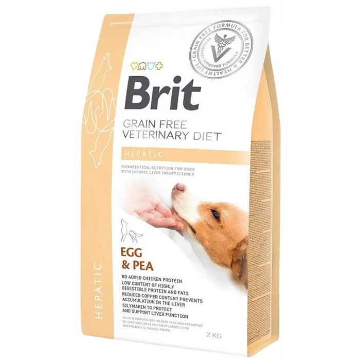 BRIT Grain Free Veterinary Diet Hepatic Egg&Pea - суха