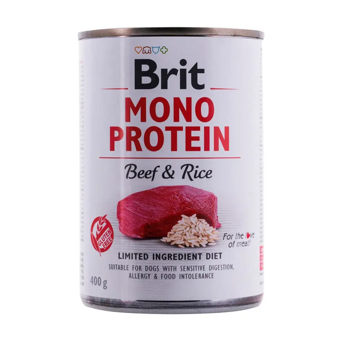 BRIT Mono Protein Beef & Rice - мокра храна за кучета