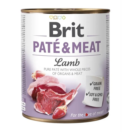 BRIT Paste & Meat с агнешко - мокра храна за кучета - 800гр