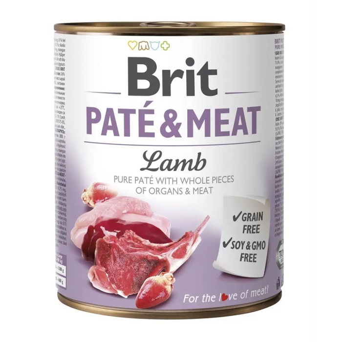 BRIT Paste & Meat с агнешко - мокра храна за кучета - 800гр