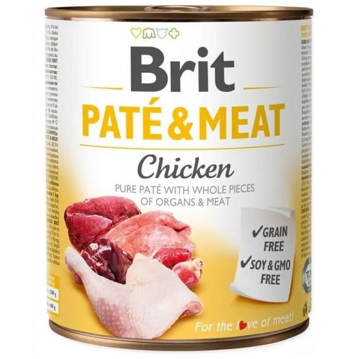 BRIT Paste & Meat с пиле - мокра храна за кучета - 800гр