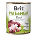 BRIT Paté & Meat with Duck - мокра храна за кучета - 800гр