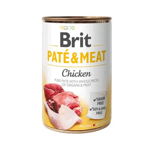 BRIT Paté & Meat with Chicken - мокра храна за кучета