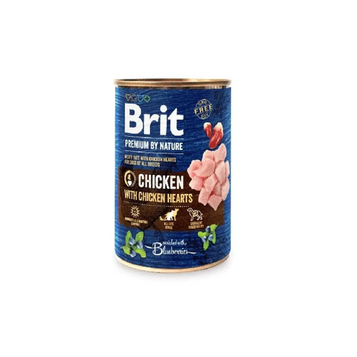 BRIT Premium By Nature Chicken and Hearts - мокра храна