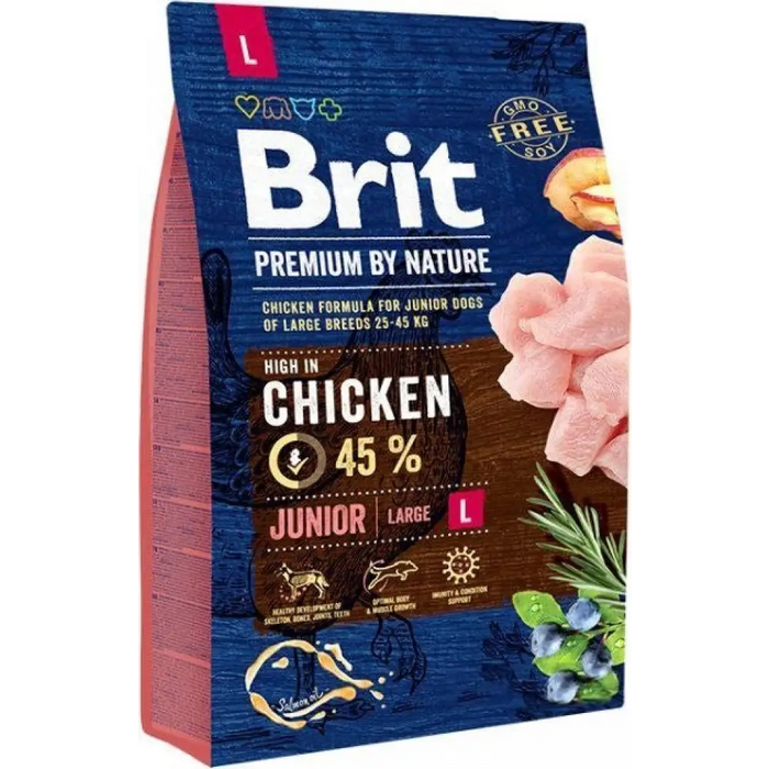 BRIT Premium by Nature Junior Large Chicken - суха храна