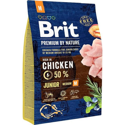 BRIT Premium by Nature Junior M Chicken - суха храна