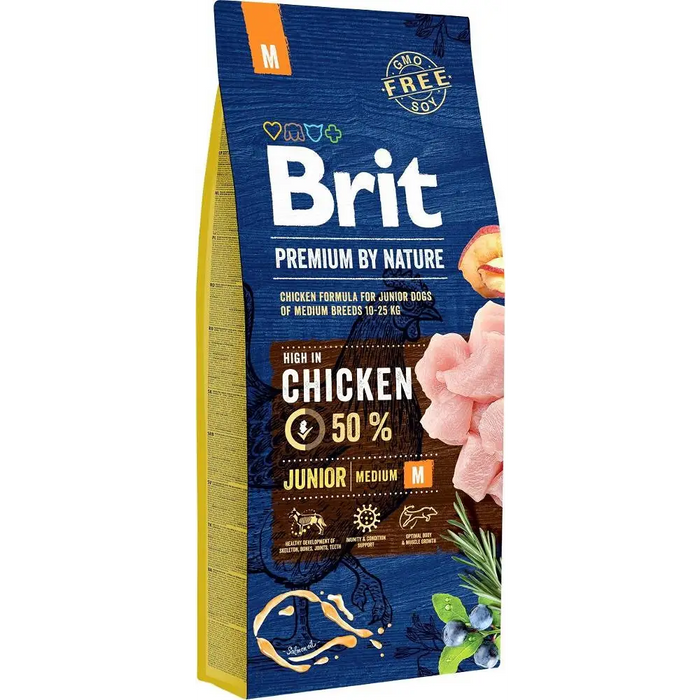 BRIT Premium by Nature Junior Medium Chicken - суха храна