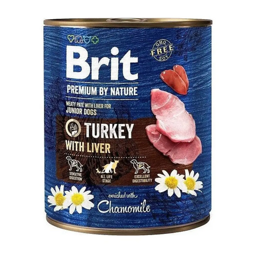 BRIT Premium by nature Junior Turkey with Liver - мокра