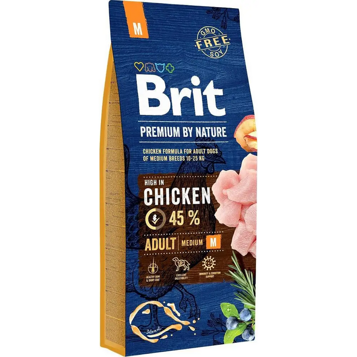 BRIT Premium by Nature Medium Chicken - суха храна