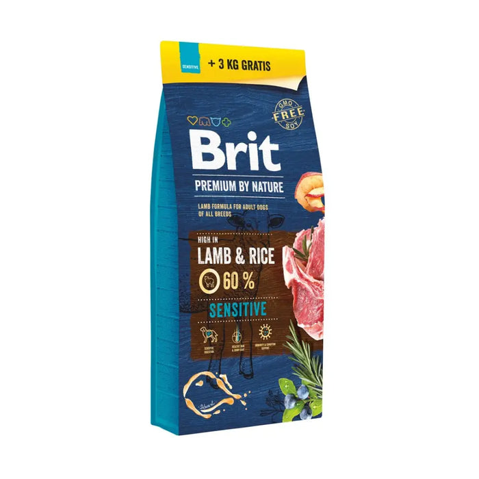 BRIT Premium by Nature Sensitive Агнешко и ориз - суха