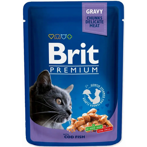 BRIT Premium Cat Cod Fish - мокра храна за котки - 100гр