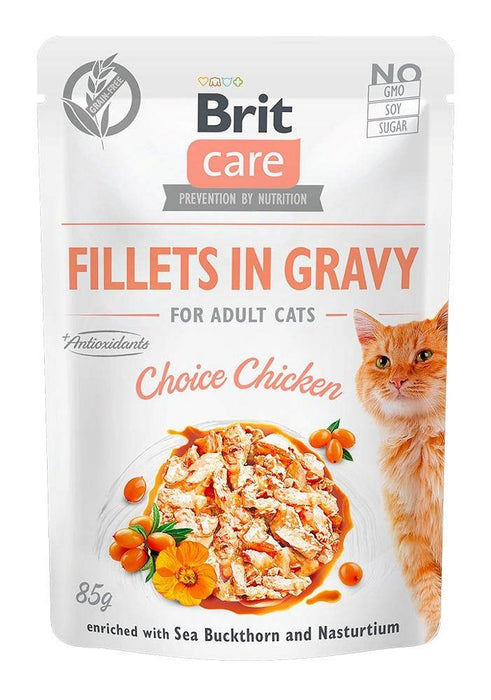 Brit Care филета в сос за възрастни котки 12 x 85 г