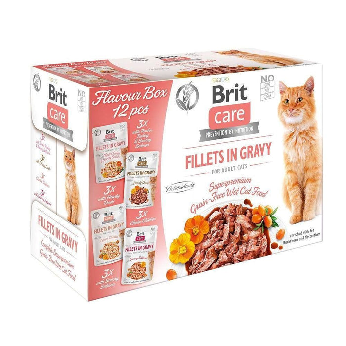 Brit Care филета в сос за възрастни котки 12 x 85 г