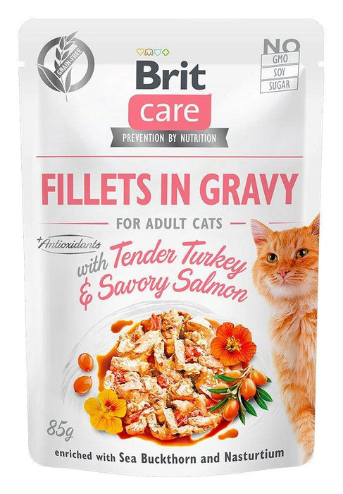 Brit Care филета в сос за възрастни котки 12 x 85 г