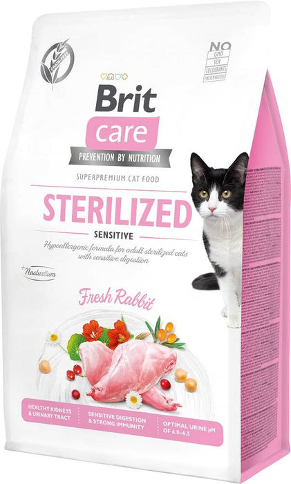 BRIT Care Grain-Free Sterilized Sensitive - суха храна за котки - 400 г
