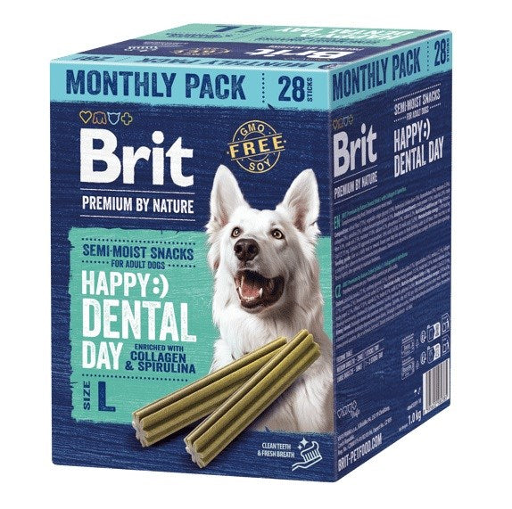BRIT Premium by Nature Dog Dental snacks L - лакомство за кучета - 28 бр.