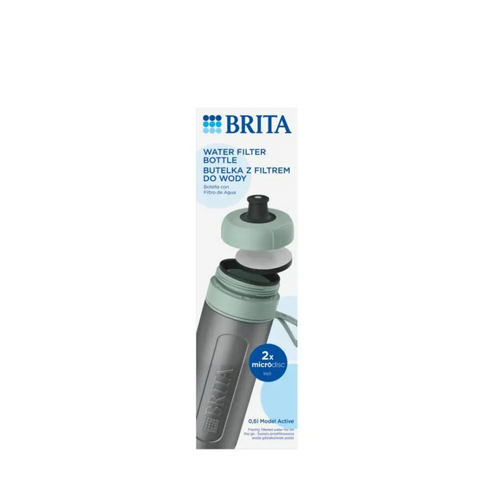 Brita Active зелена филтърна бутилка с 2 диска