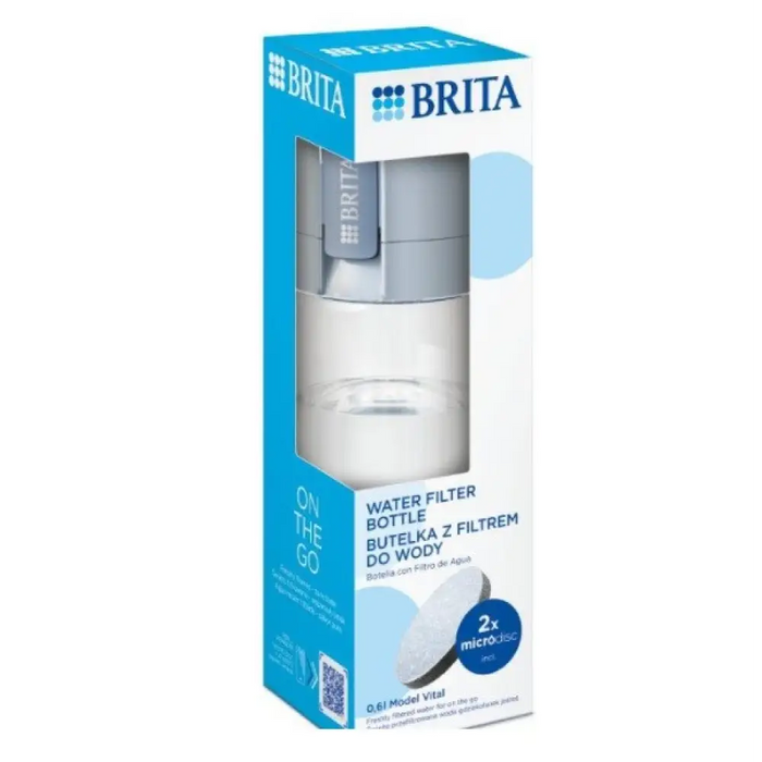 Brita Vital Filtering бутилка 0,6 л Пастелно синьо