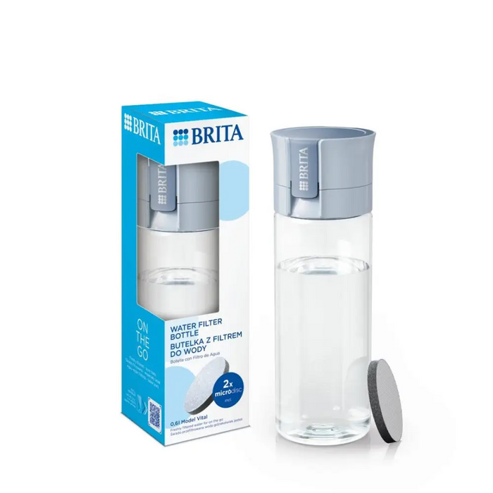 Brita Vital синя филтърна бутилка с 2 диска
