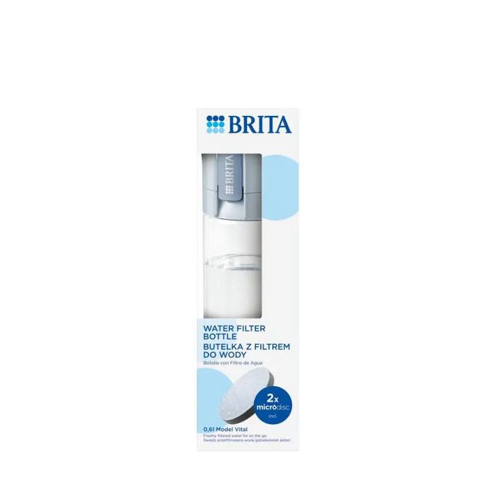 Brita Vital синя филтърна бутилка с 2 диска