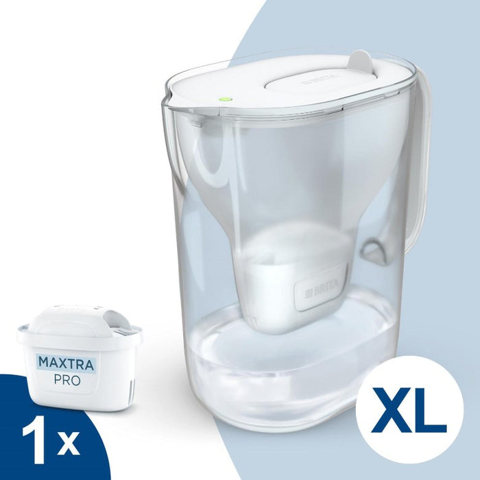 BRITA Style ESSENTIAL XL бяла филтърна кана + филтър MX Pro Pure Performance
