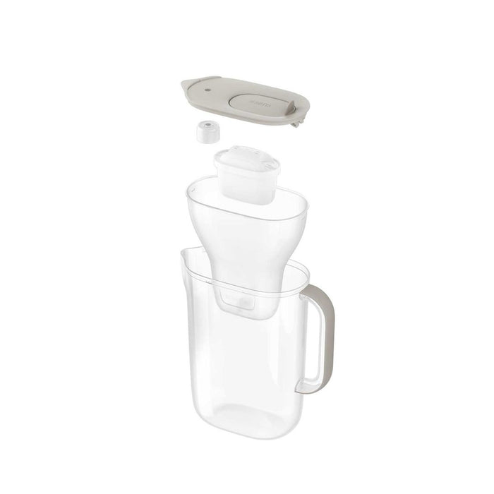 Филтърна кана Brita Style Essential + 4 филтърни патрона Maxtra Pro Pure Performance (пясъчен цвят)