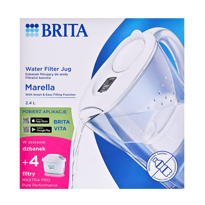 Brita Marella + 4 Maxtra Pro PP филтърна кана