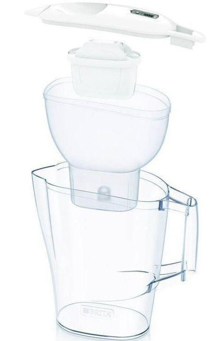 Кана за филтриране BRITA - Aluna Cool Memo, 2.4 l, 3 филтъра, бяла