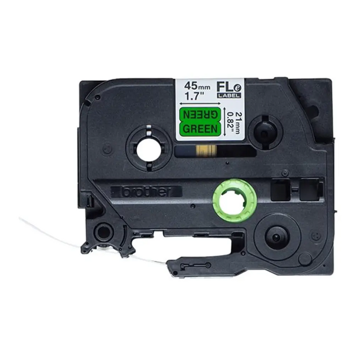 BROTHER Fle-7511 21MMX45MM черно върху бяло флагче лента