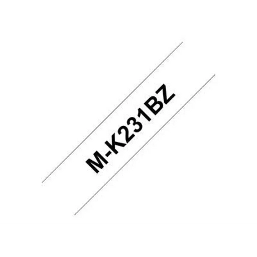 BROTHER MK231BZ лента касета 12mmx8m черно върху бяло