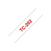 BROTHER P-Touch TC-202 червено на бяло 12мм