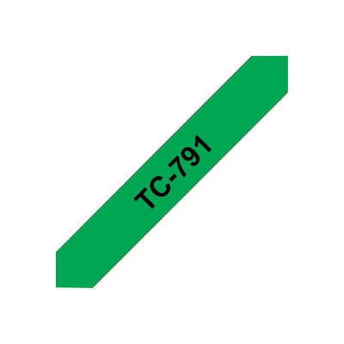 BROTHER P-Touch TC-791 черно на зелено 9мм