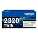 BROTHER TN2320 TWIN-пакет черни тонери BK 2600