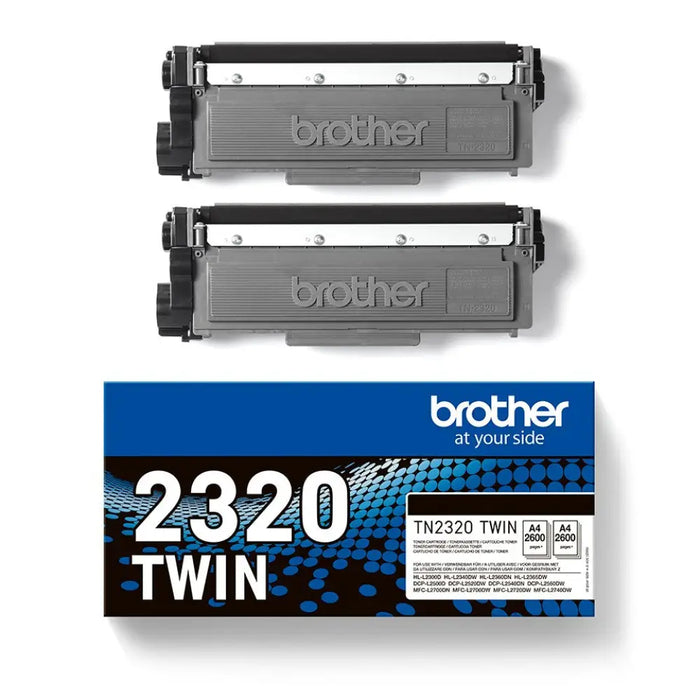 BROTHER TN2320 TWIN-пакет черни тонери BK 2600